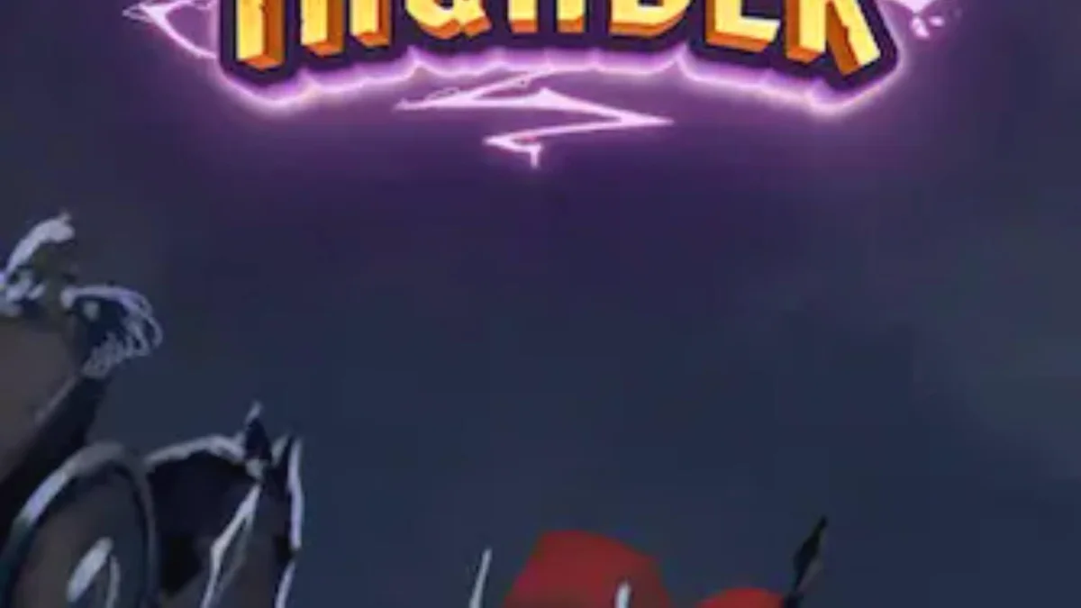 Tampilan visual slot Second Thunder dengan latar belakang medan perang bersalju yang dramatis